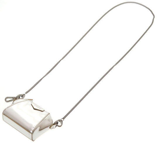 GIVENCHY Shoulder Bag BB60D7B0XN leather Silver Chain Women Used Authentic