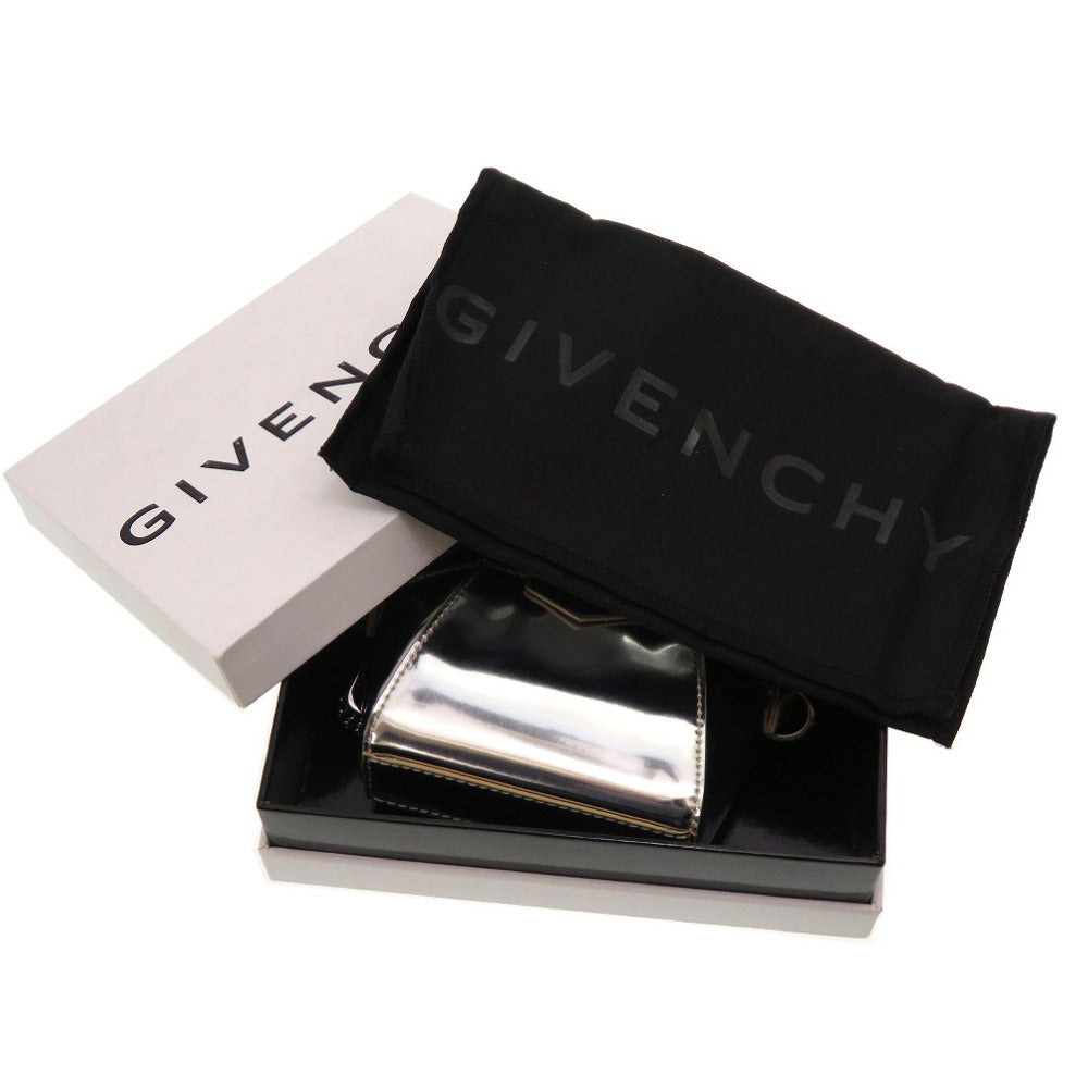 GIVENCHY Shoulder Bag BB60D7B0XN leather Silver Chain Women Used Authentic
