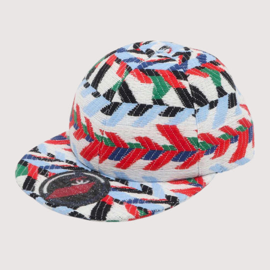 CHANEL Airline Cotton Multicolor Baseball Cap Preloved
