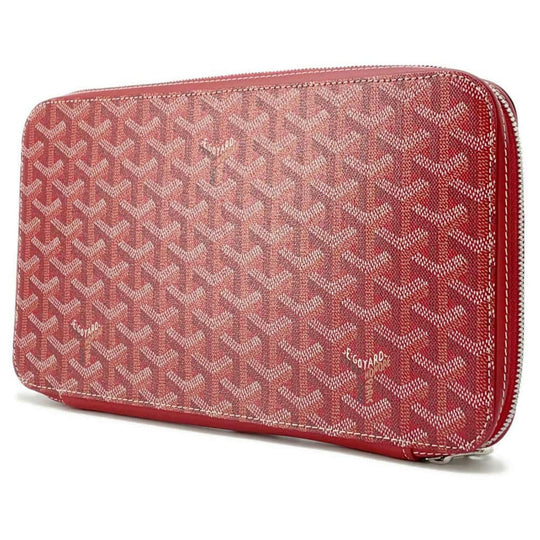 GOYARD Opera Calf Leather PVC Red Organizer Preloved