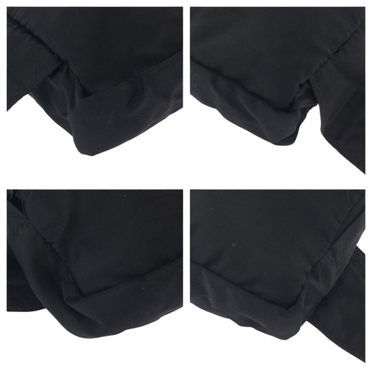 PRADA Sling bag Nylon Black SilverMetal Sling bag, waist pouch, bum bag Test Triangle With logo Women Used Authentic