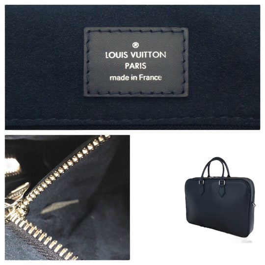 LOUIS VUITTON Business bag M54405 Epi Leather Navy SilverMetal Business bag handbag Epi Dandy mens Used Authentic
