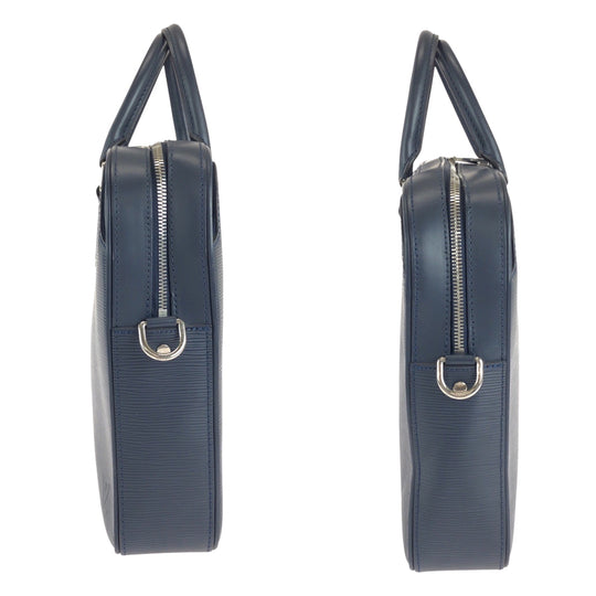LOUIS VUITTON Business bag M54405 Epi Leather Navy SilverMetal Business bag handbag Epi Dandy mens Used Authentic