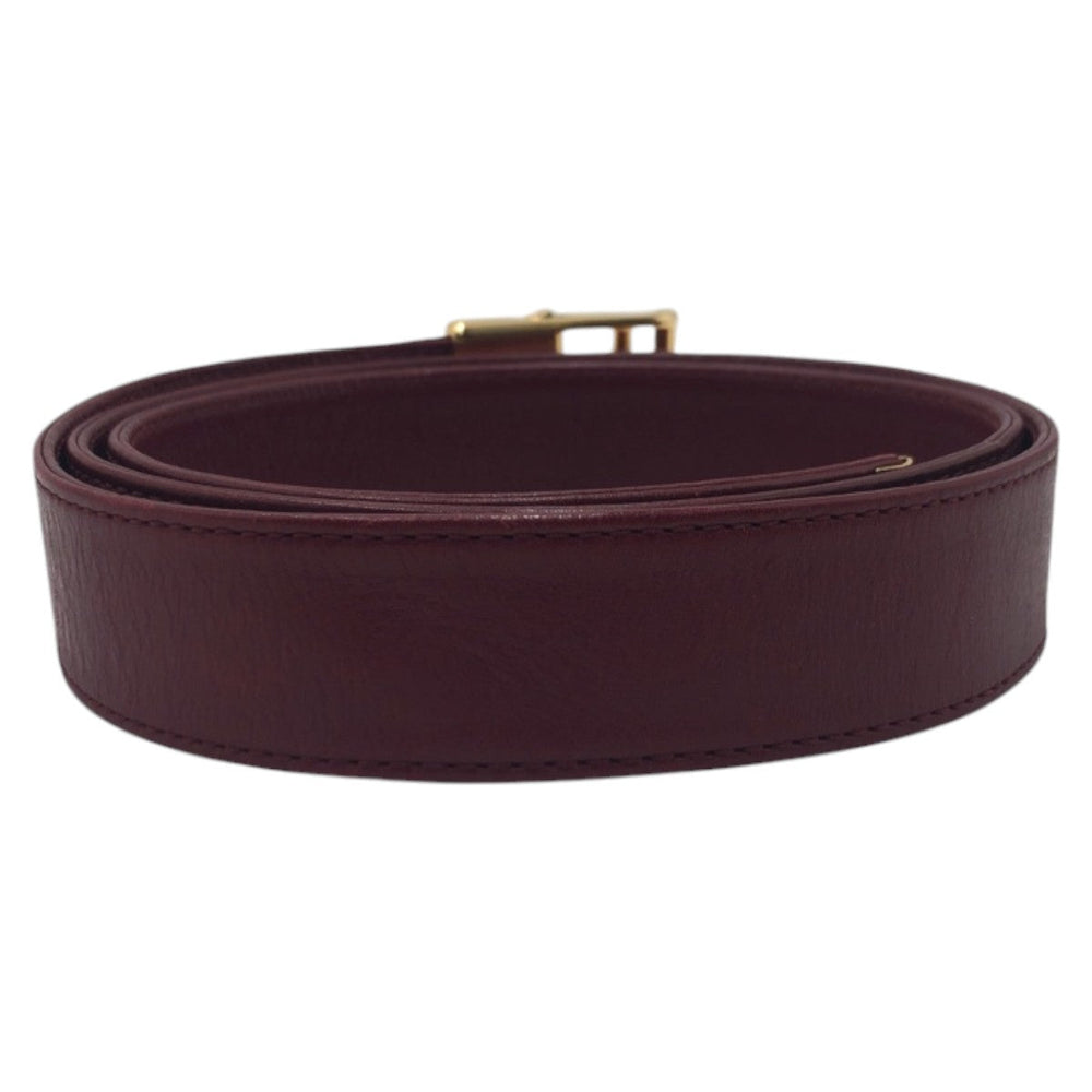 Christian Dior belt D9306 leather Red gold Women Used Authentic