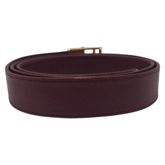 Christian Dior belt D9306 leather Red gold Women Used Authentic