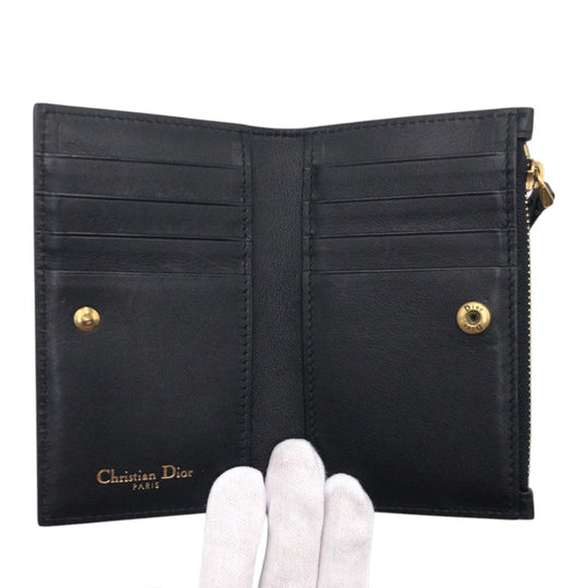 Christian Dior Card Case 03-MA 1117 leather black Card Case Pass Case Business Card Case Fragment Case Stars Collection Women Used Authentic
