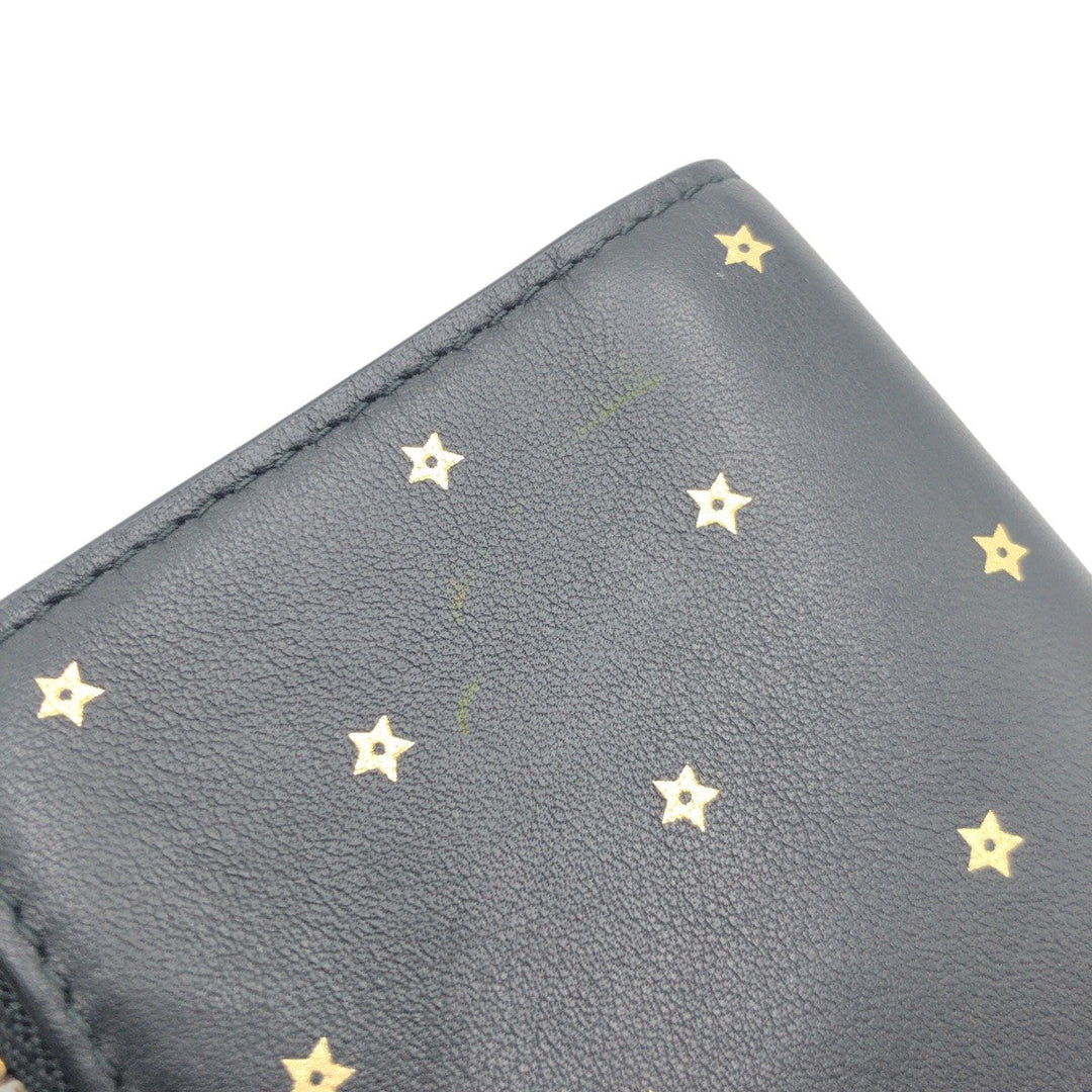 Christian Dior Card Case 03-MA 1117 leather black Card Case Pass Case Business Card Case Fragment Case Stars Collection Women Used Authentic