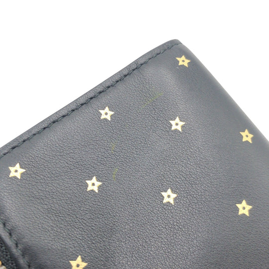 Christian Dior Card Case 03-MA 1117 leather black Card Case Pass Case Business Card Case Fragment Case Stars Collection Women Used Authentic
