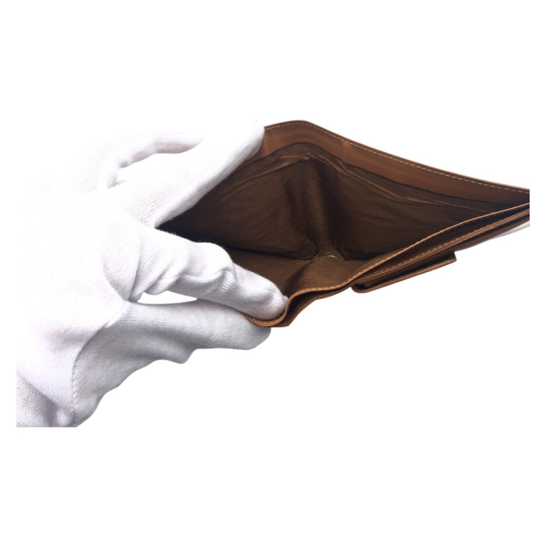 CELINE Bifold Wallet M07 PVC Brown Folding wallet Compact wallet Macadam Women Used Authentic