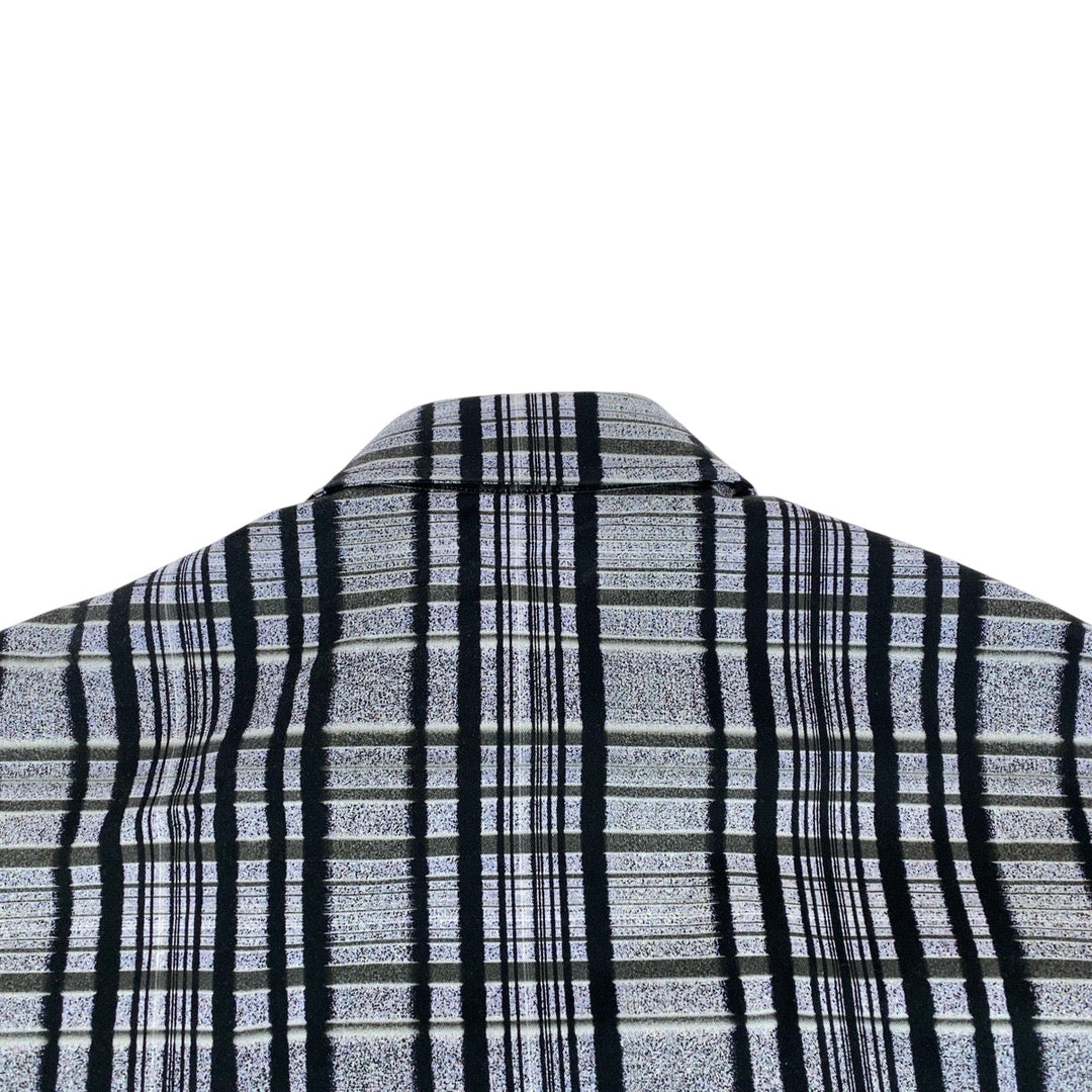LOUIS VUITTON Long sleeve shirt RM232 BIC HPS69W cotton Gray multicolor Long sleeve shirt jacket 23AW Printed Cotton Overcoat mens M Used Authentic