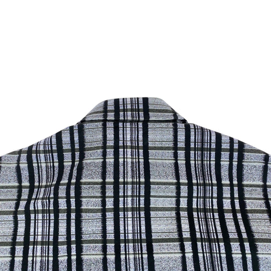 LOUIS VUITTON Long sleeve shirt RM232 BIC HPS69W cotton Gray multicolor Long sleeve shirt jacket 23AW Printed Cotton Overcoat mens M Used Authentic