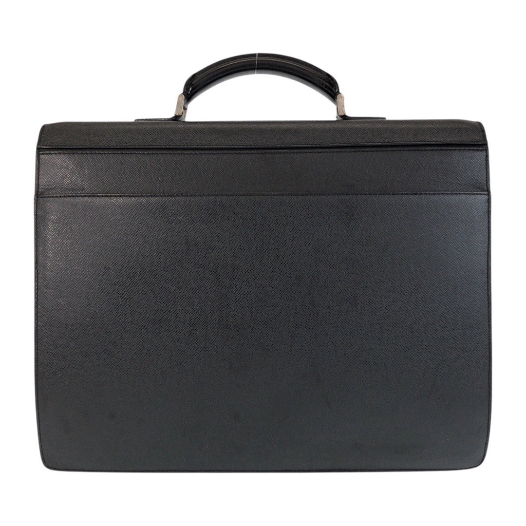 LOUIS VUITTON Business bag M31052 leather Ardoise Black SilverMetal Business bag briefcase Taiga Robusto 1 mens Used Authentic