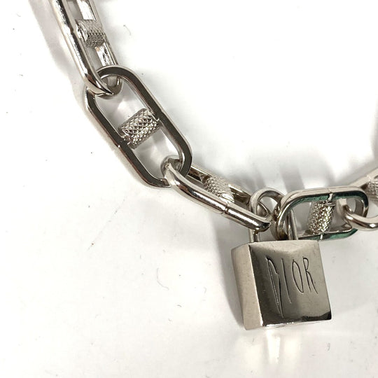 Dior bracelet metal Silver Padlock key Yoon Ahn design mens Used Authentic