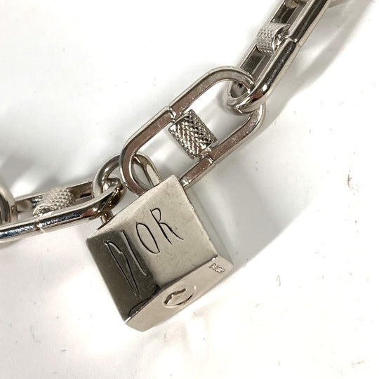 Dior bracelet metal Silver Padlock key Yoon Ahn design mens Used Authentic