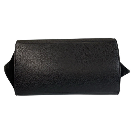 CELINE Handbag Leather, Suede Black black Handbag Trapeze Women Used Authentic