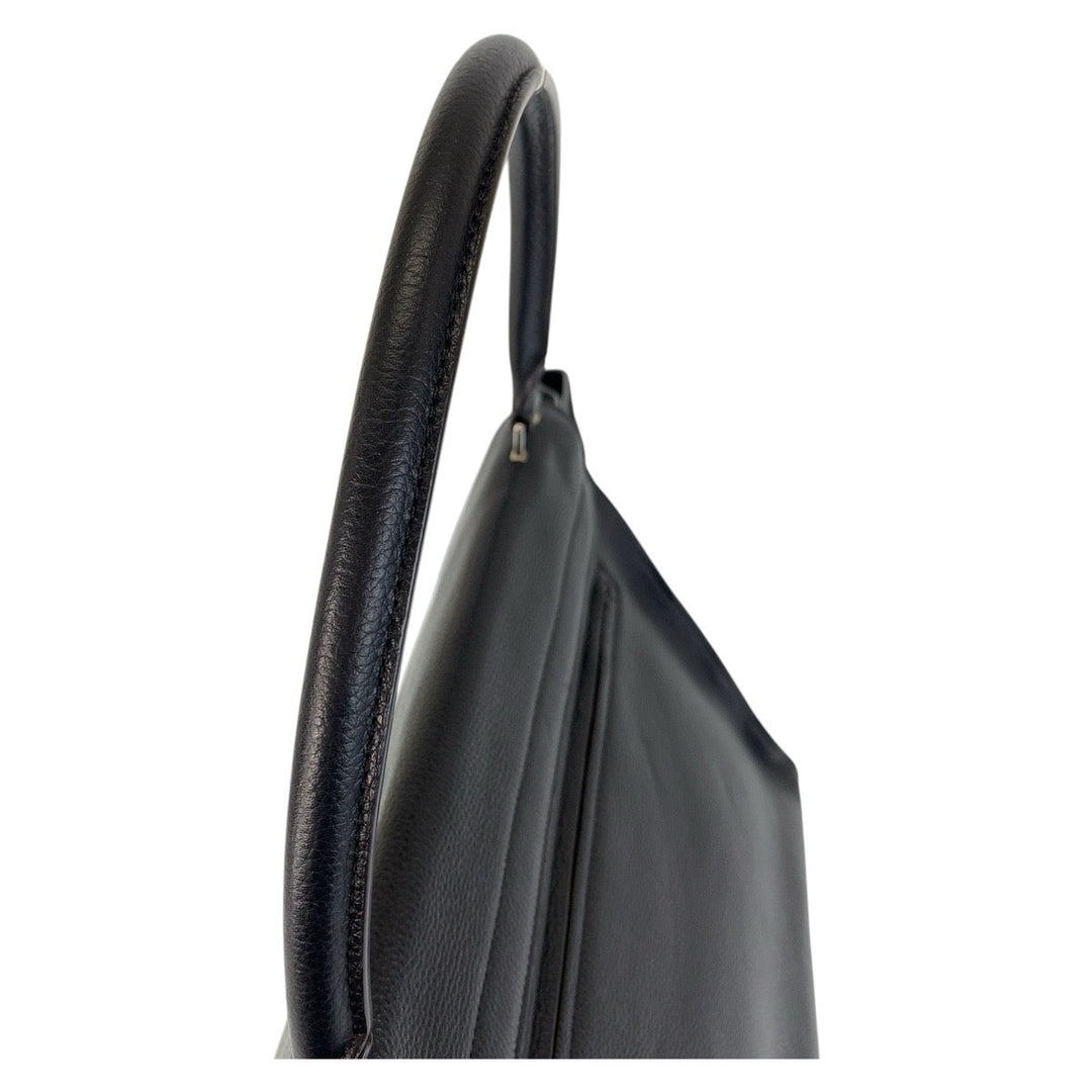 CELINE Handbag Leather, Suede Black black Handbag Trapeze Women Used Authentic