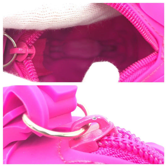 VERSACE Watches WR 3ATM silicon pink Watch with pouch, working Medusa Women Used Authentic