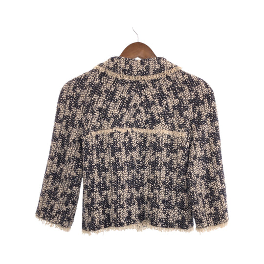 CHANEL tailored jacket P26888V16950 Rayon Multi COCO Mark Women 36 Used Authentic