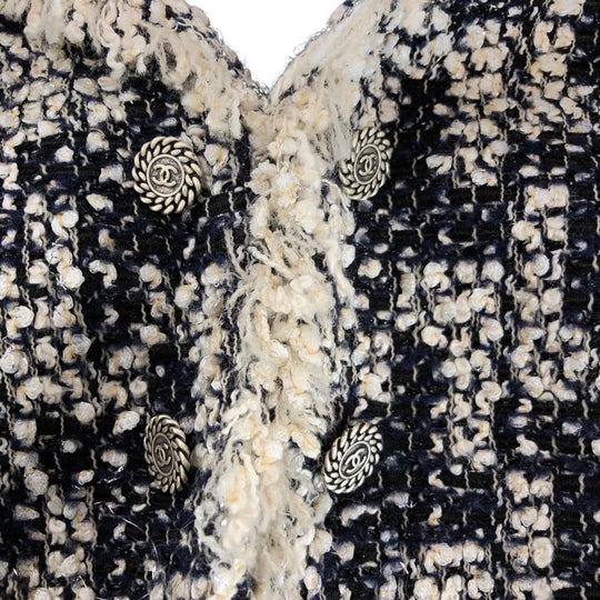 CHANEL tailored jacket P26888V16950 Rayon Multi COCO Mark Women 36 Used Authentic