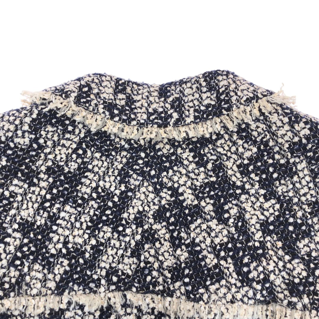 CHANEL tailored jacket P26888V16950 Rayon Multi COCO Mark Women 36 Used Authentic