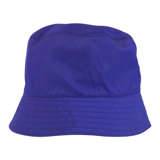 PRADA hat 1HC137 Nylon blue Test Triangle With logo mens L Used Authentic