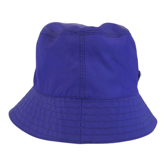 PRADA hat 1HC137 Nylon blue Test Triangle With logo mens L Used Authentic