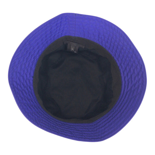 PRADA hat 1HC137 Nylon blue Test Triangle With logo mens L Used Authentic