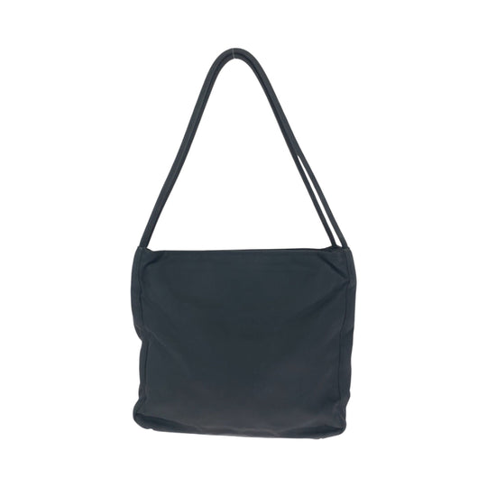 PRADA Tote Bag Nylon Black SilverMetal Test Triangle With logo
