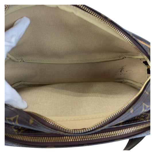 LOUIS VUITTON Shoulder Bag M45254 PVC Brown Gold Metal Shoulder Bag Messenger bag Monogram Reporter PM Women Used Authentic