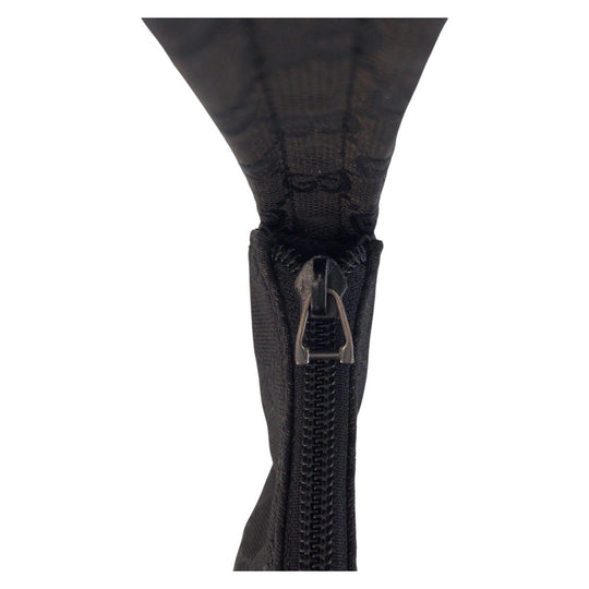 GUCCI Shoulder Bag 001 3380 GG canvas Black black Women Used Authentic