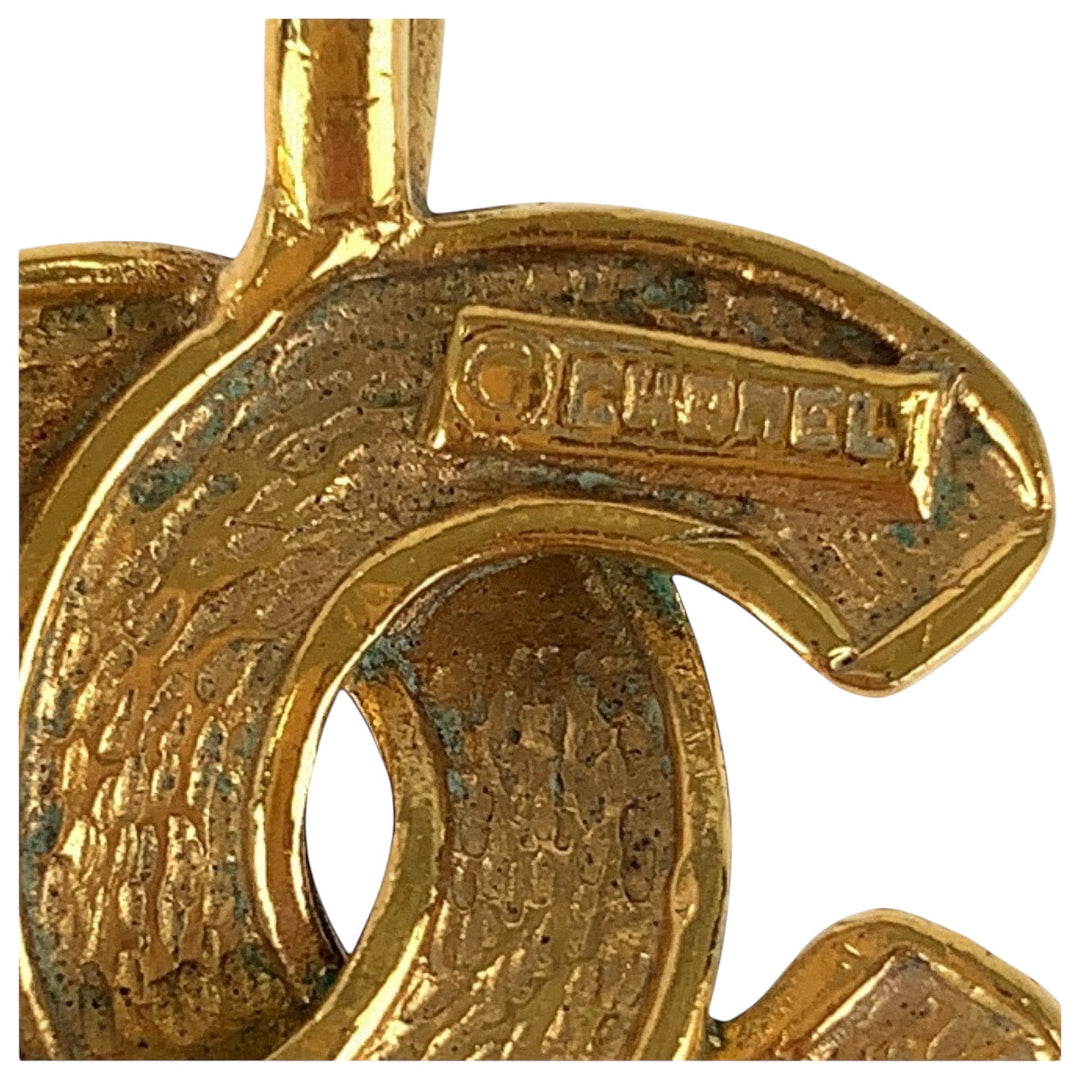 CHANEL Necklace metal gold COCO Mark Women Used Authentic