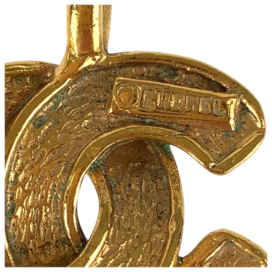 CHANEL Necklace metal gold COCO Mark Women Used Authentic