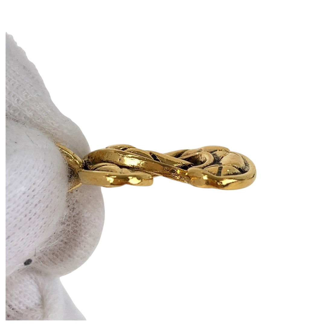 CHANEL Necklace metal gold COCO Mark Women Used Authentic