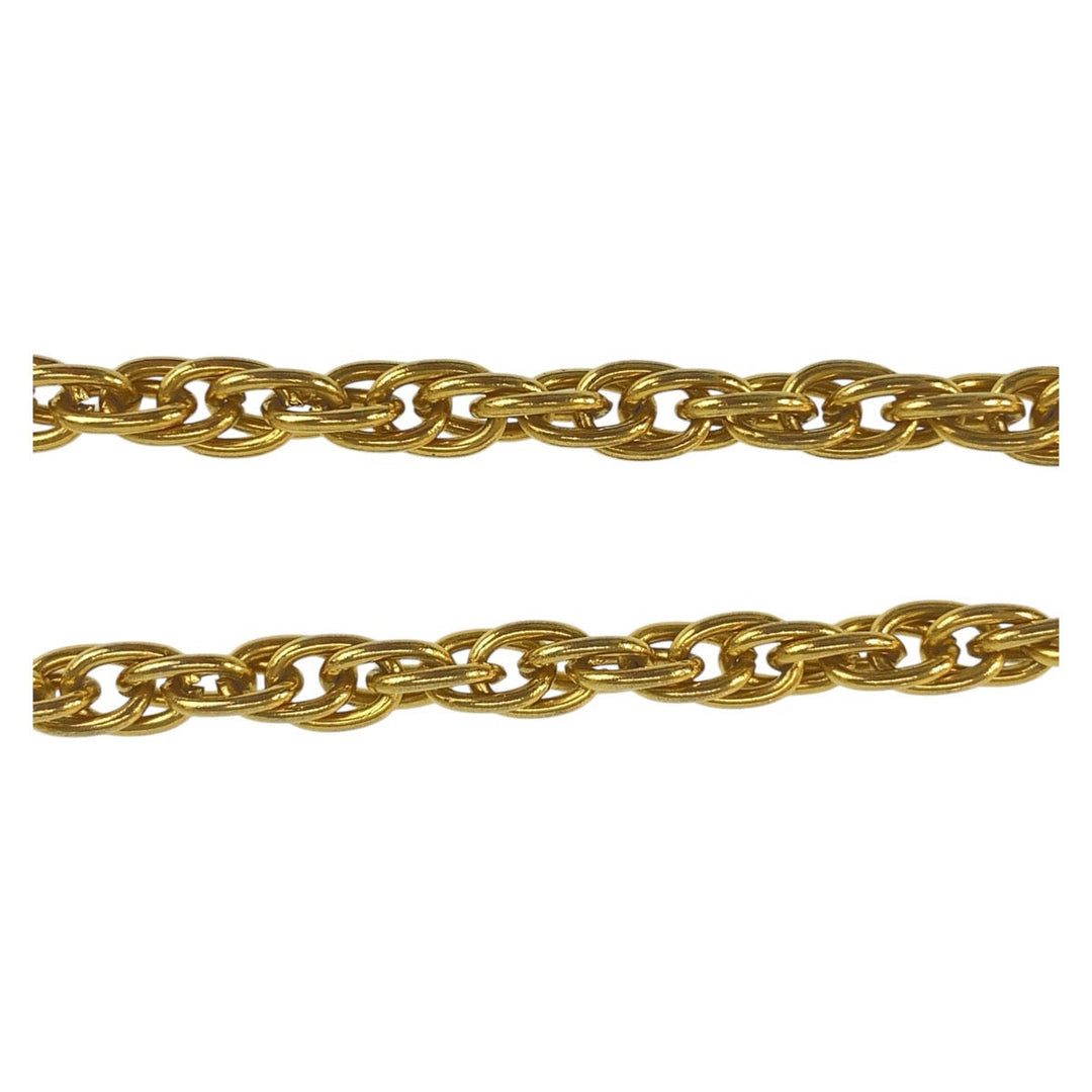 CHANEL Necklace plating gold Necklace COCO Mark Women Used Authentic