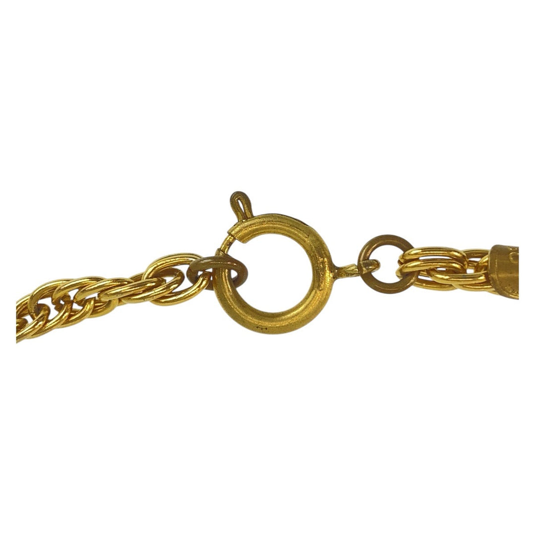 CHANEL Necklace plating gold Necklace COCO Mark Women Used Authentic
