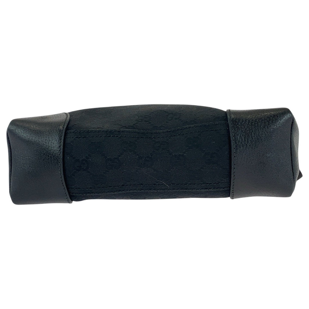 GUCCI Shoulder Bag 114273 GG canvas, leather Black black Shoulder Bag Messenger bag Women Used Authentic