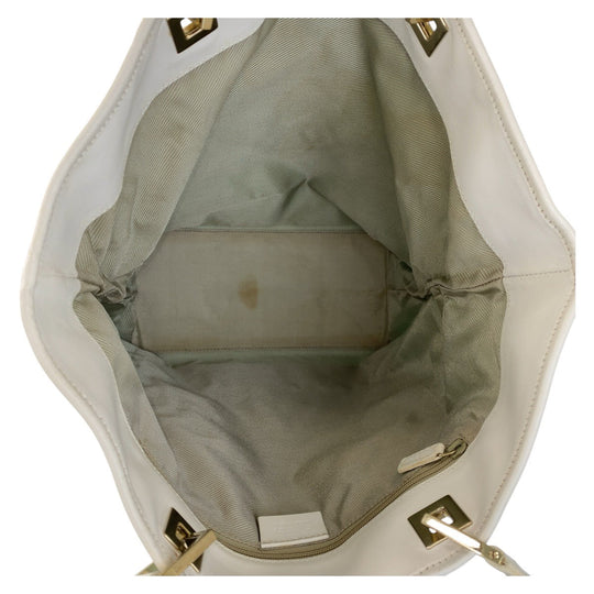 GUCCI Tote Bag 002 1098 GG canvas, leather Mint Light Blue Gold Metal Tote Bag Shoulder Bag Women Used Authentic