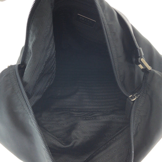 PRADA Handbag Nylon black Handbag accessory pouch Test Triangle With logo Women Used Authentic