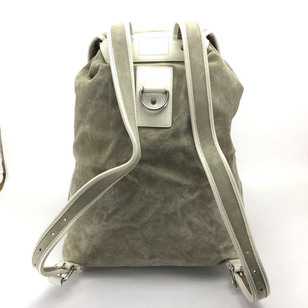BALLY Backpack Suede / leather Beige type Large backpack Backpack unisex(Unisex) Used Authentic