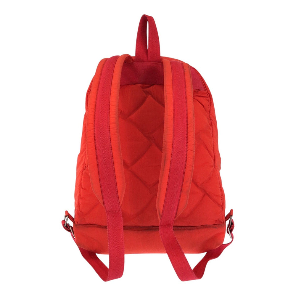 BOTTEGAVENETA Backpack Nylon Red Silver Metal MAXI INTRECCIATO