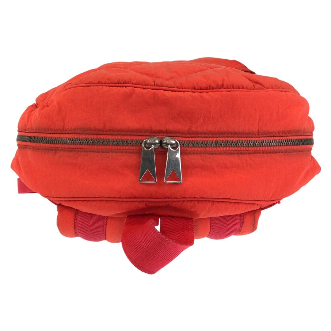 BOTTEGAVENETA Backpack Nylon Red Silver Metal MAXI INTRECCIATO