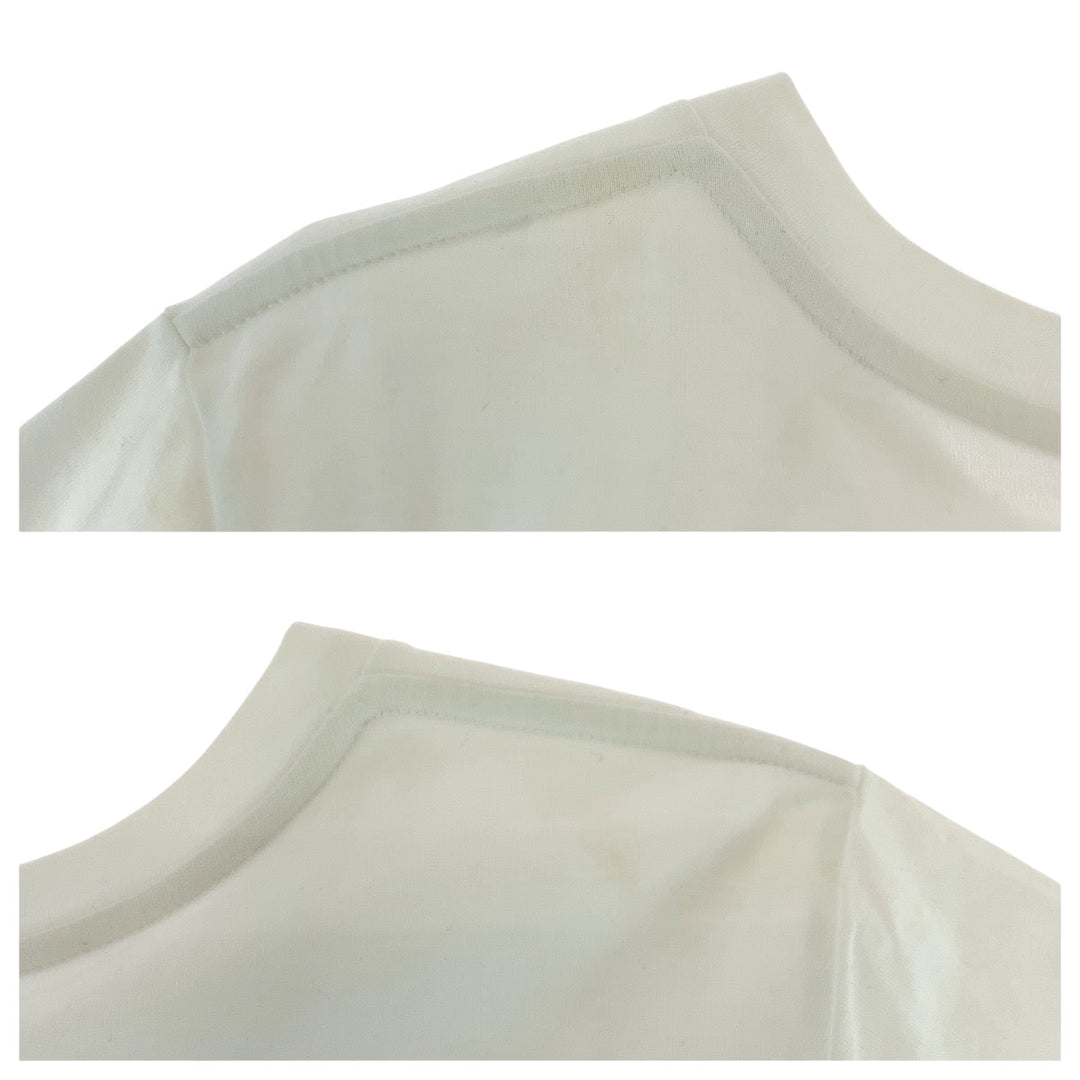 CELINE Short sleeve T-shirt 2X351501F cotton White gold Short sleeve T-shirt Embroidery Women XS Used Authentic