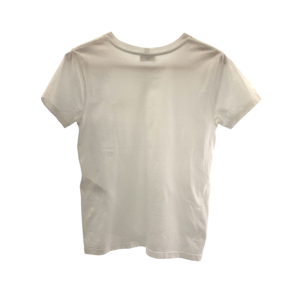CELINE Short sleeve T-shirt 2X351501F cotton White gold Short sleeve T-shirt Embroidery Women XS Used Authentic