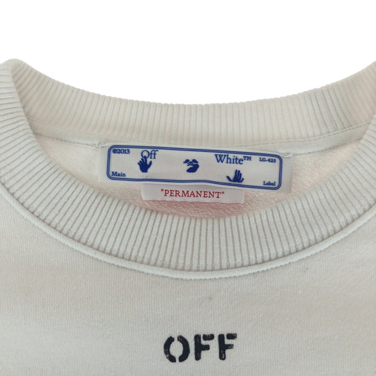 OFF-WHITE setup OWBA061C99JER001 cotton White black logo S