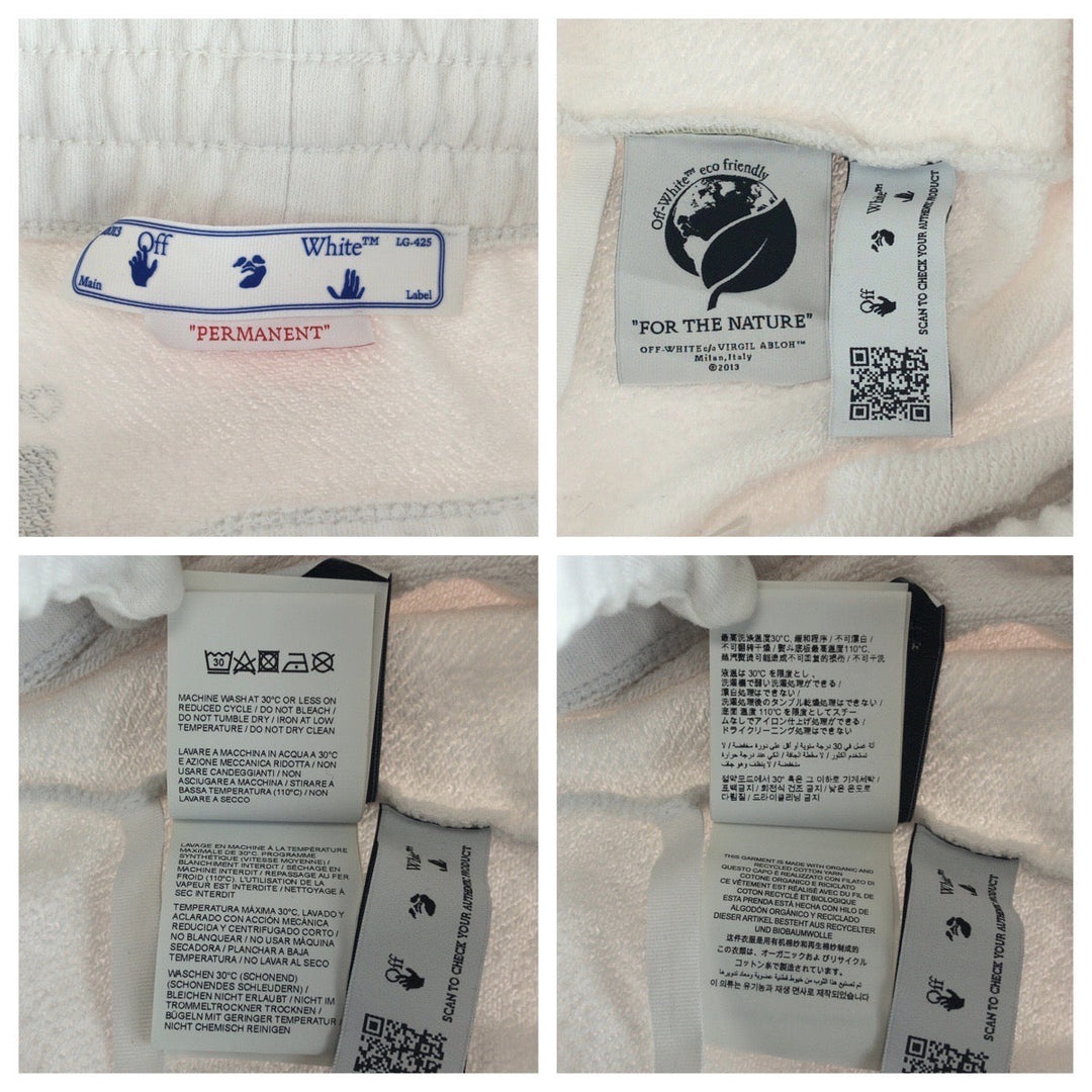 OFF-WHITE setup OWBA061C99JER001 cotton White black logo S