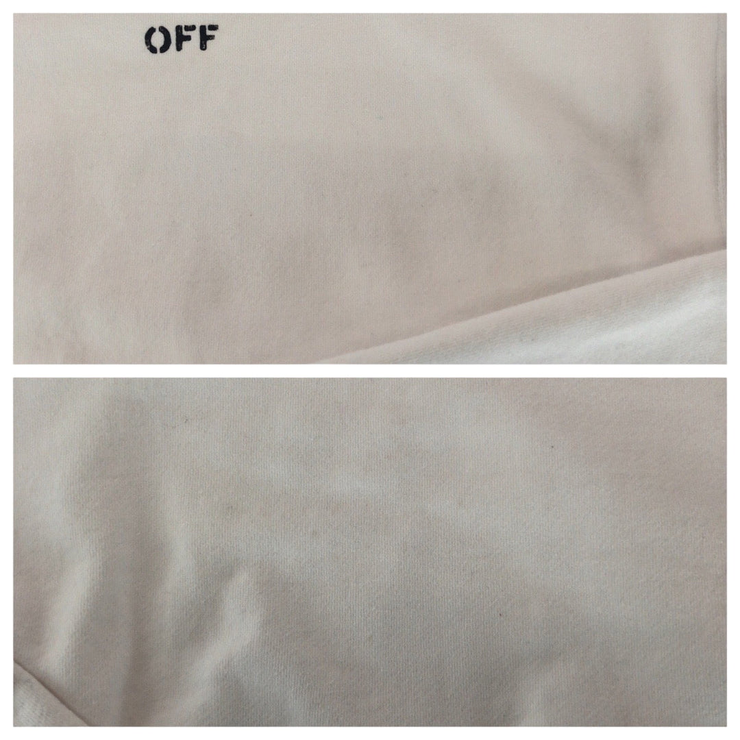 OFF-WHITE setup OWBA061C99JER001 cotton White black logo S