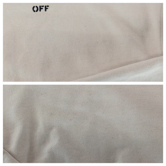 OFF-WHITE setup OWBA061C99JER001 cotton White black logo S