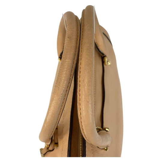 MICHAEL KORS Handbag leather Beige Gold Metal Handbag Shoulder Bag 2way Women Used Authentic