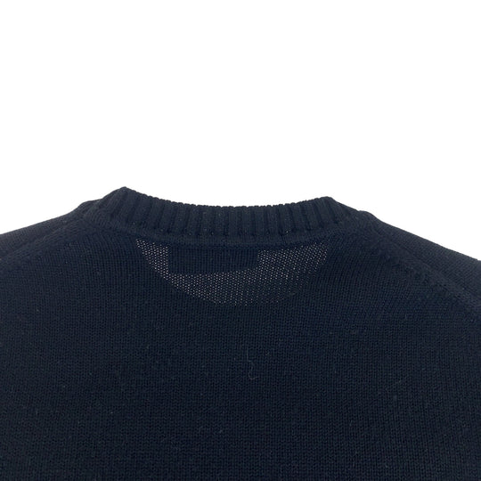 FENDI knit FZY111 ADU6 wool Black yellow Knit sweater Big logo mens No Size (See Description) Used Authentic