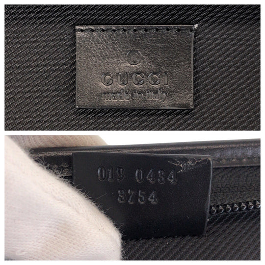 GUCCI Business bag 019 0434 GG canvas, leather beige black black Business bag paper case Women Used Authentic